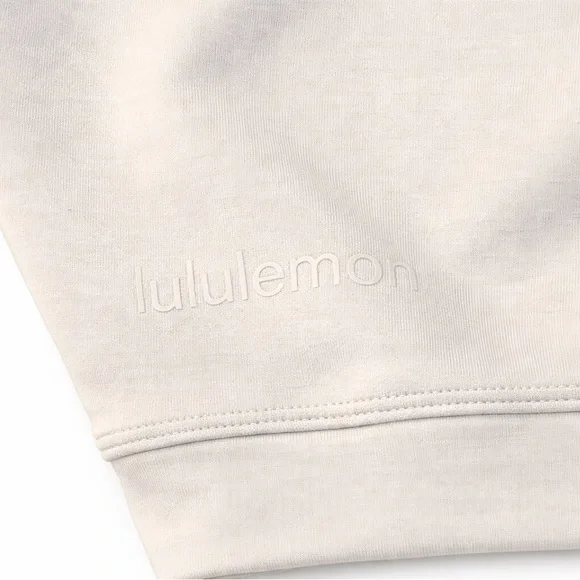 Lululemon Softstreme Perfectly Oversized Cropped Crew Bone Size 2 - Picture 5 of 6